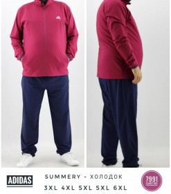 Мужской Спортивный Костюм Adidas (Большие размеры)