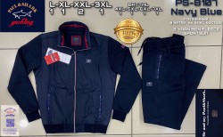 Утеплённый Мужской Спортивный Костюм Paul&Shark (Большие размеры)