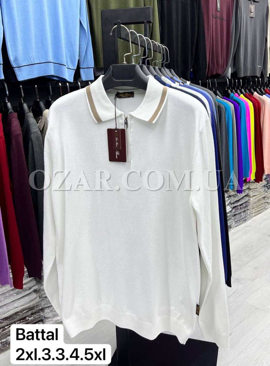 Мужской Трикотажный Джемпер Loro Piana (Большие размеры)