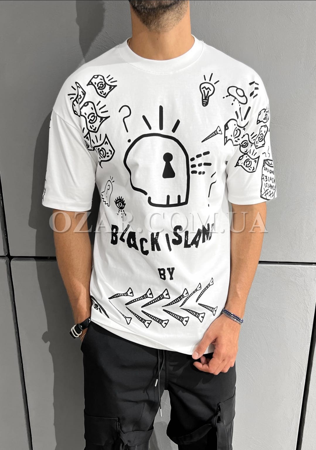Мужская Футболка Black Island