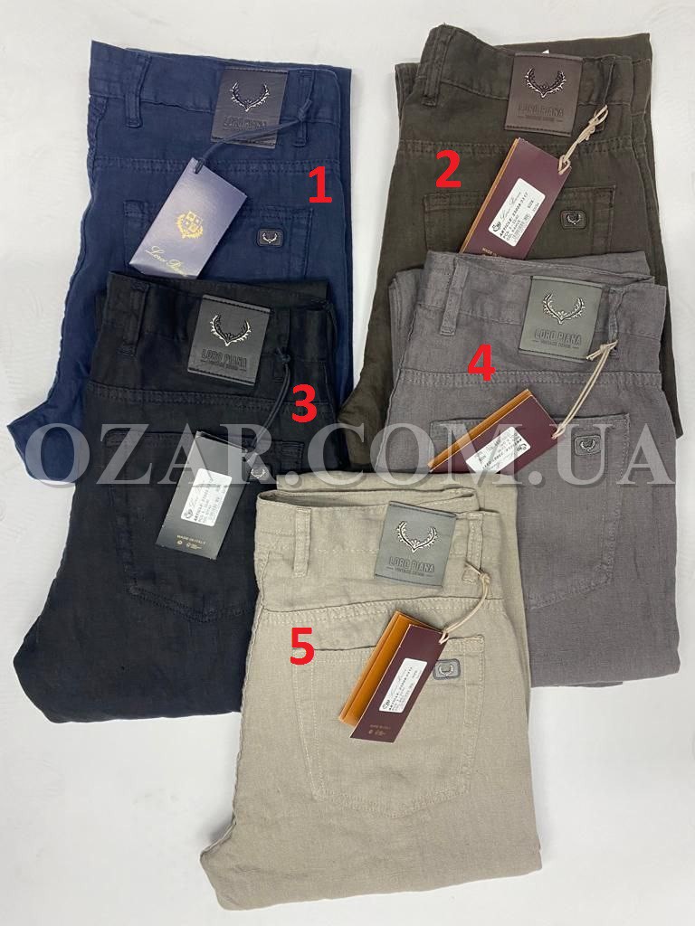 Мужские Льняные Джинсы Loro Piana (длина 34)