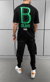 Мужская Футболка Black Island